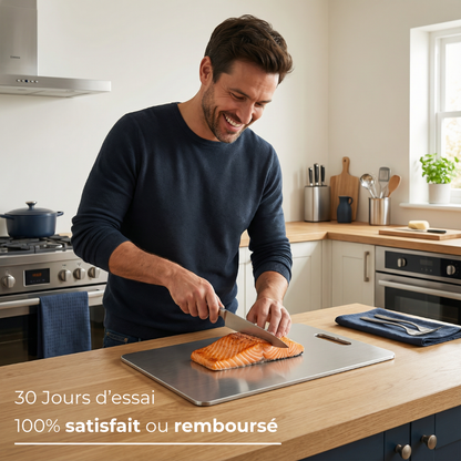 Pack Cuistelier - 3 planches à découper en inox