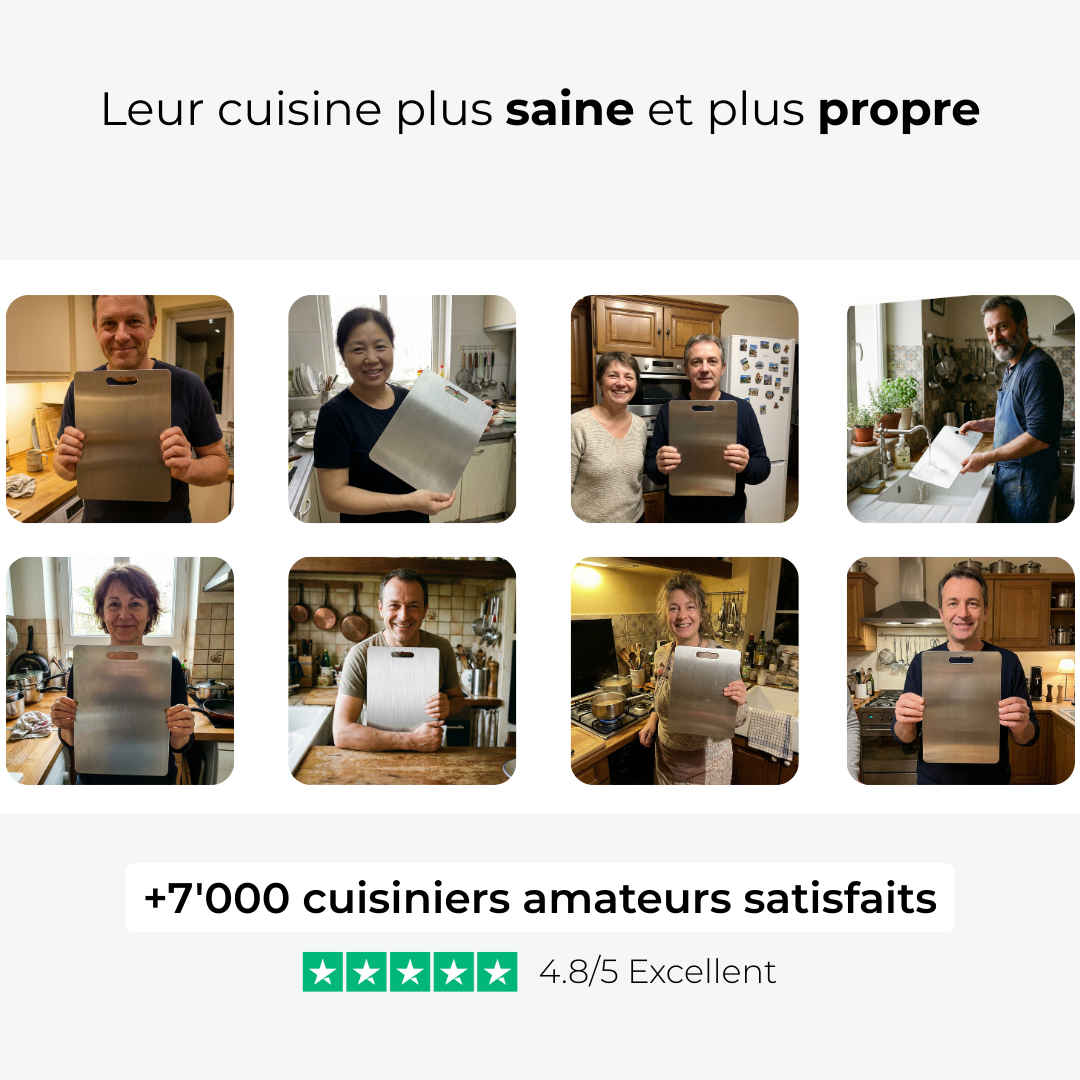 Pack Cuistelier - 3 planches à découper en inox